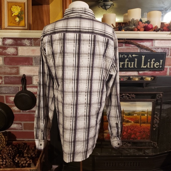 EIGHTY EIGHT PLATINUM 100% COTTON PLAID SHIRT XXL - Picture 3 of 7